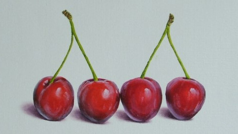 How to Paint Juicy Cherries in Oils