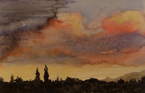 How to Paint Dramatic Clouds in Watercolour