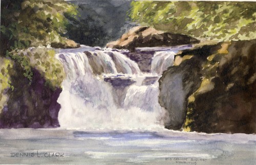 How to Paint Rapids in Watercolour