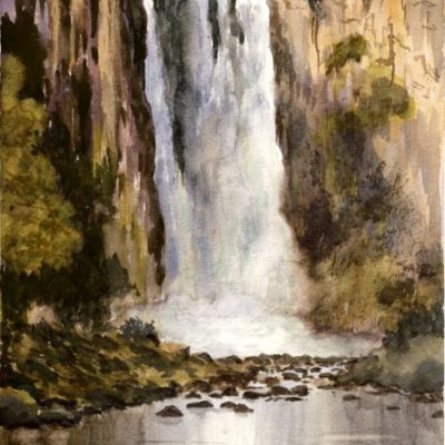 How to Paint Waterfalls in Watercolour
