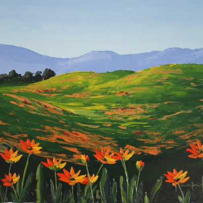 How to Paint Flowers in a Meadow in Oil