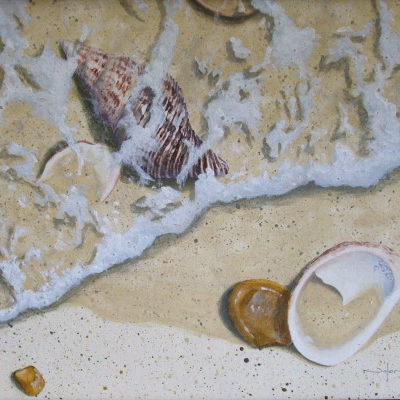 How to Paint Seashells on The Beach in Oil