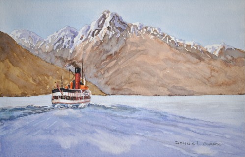 How to Paint Reflections - Steam Boat in Watercolour