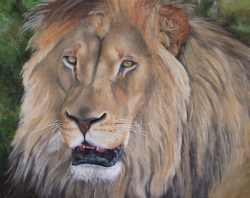 How to Paint a Lion in Oil