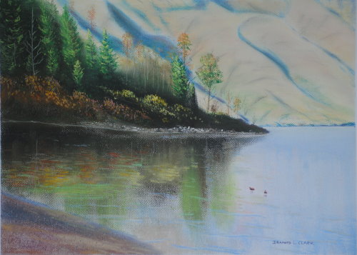 How to Draw Lake Wakatipu in Pastel