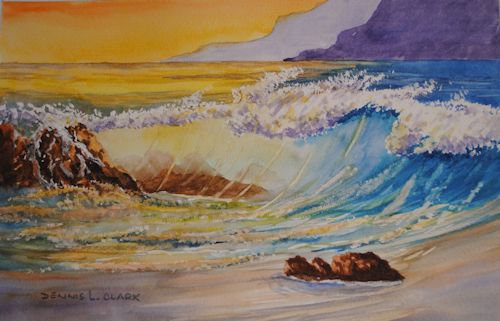 How to Paint Translucent Waves in Watercolour