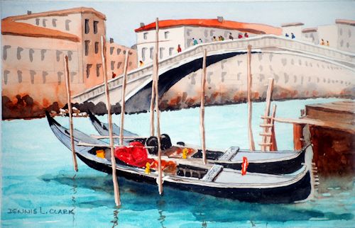 How to Paint Gondolas in Watercolour