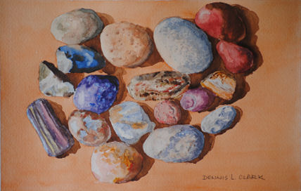 How to Paint Pebbles in Watercolour