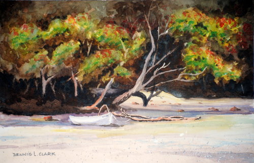 How to Paint a Boat on Beach in Watercolour