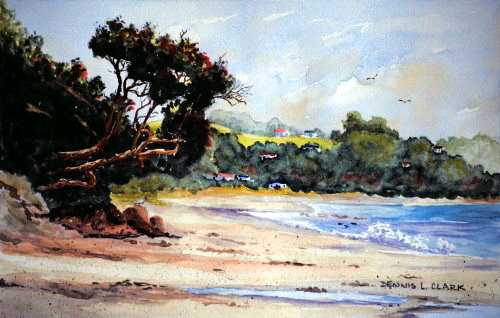 How to Paint Mangawhai Beach in Watercolour