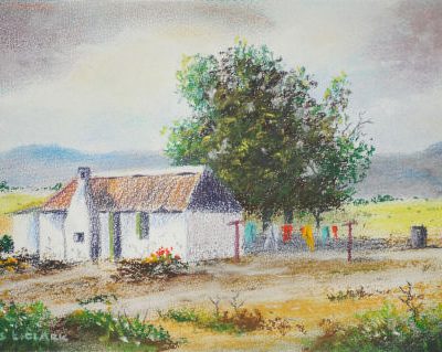 How to Draw a Farmhouse in Pastel