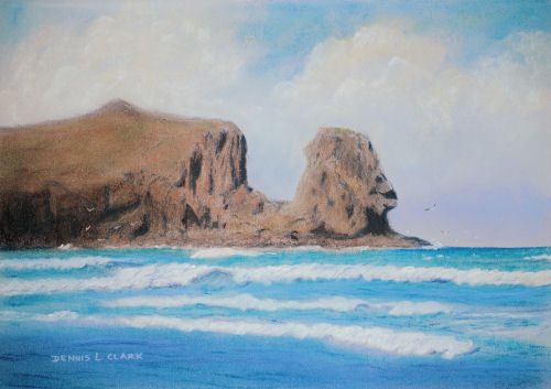 How to Paint Rocks at Beach in Pastels