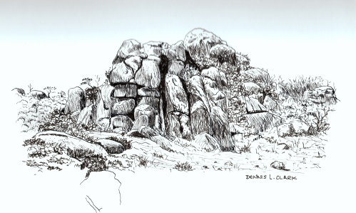 How to Draw a Rocky Ridge in Pen and Ink