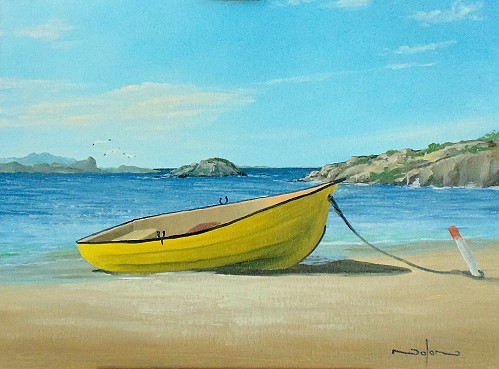 How to Paint a Boat on The Beach in Oil