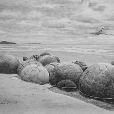 How to Draw the Moeraki Boulders