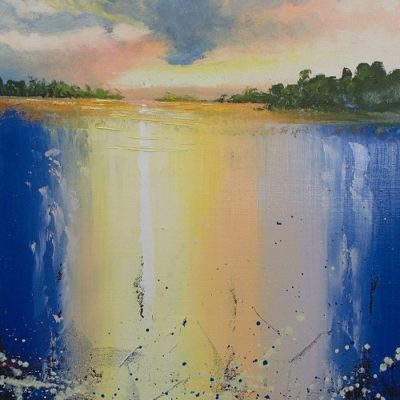 How to Paint an Abstract Sunset in Oil