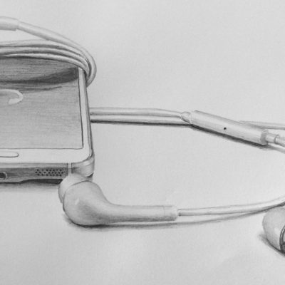 How to Draw a Phone in Pencil