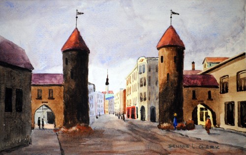 How to Paint The City Gate in Watercolour