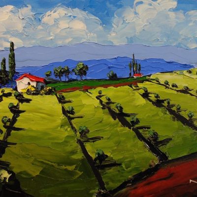 Painting Knife Techniques - Olive Grove