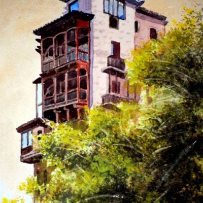 How to Paint a House on a Cliff Edge in Watercolor