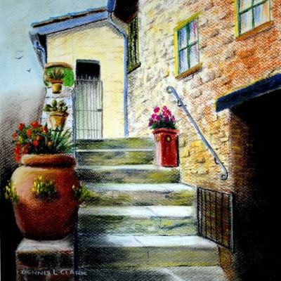 How to Draw Tuscany Steps in Pastel