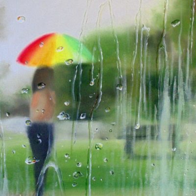 How to Paint Rain on the Window in Oil