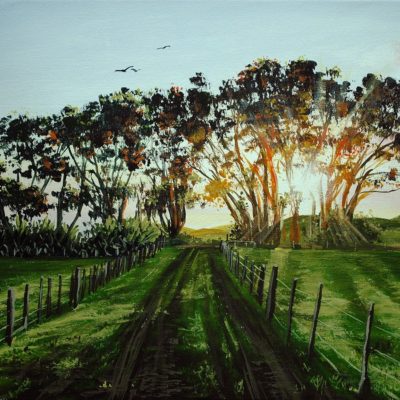 How to Paint Sunset Trees in Acrylic