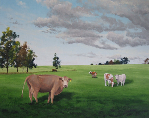 How to Paint  Animals in a Landscape in Acrylic