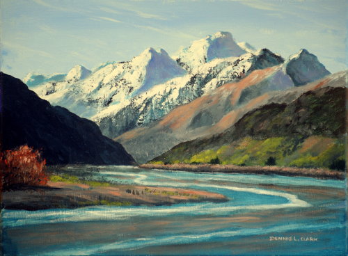 How to Paint the Waimakariki River in Acrylic