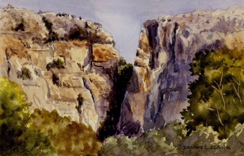 Painting Rocks in Watercolor