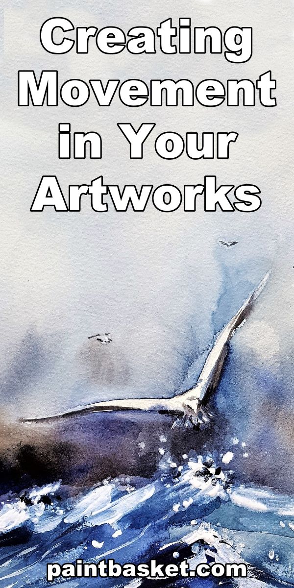 Learn how to create the illusion of movement in your artworks with this art challenge tutorial. art concept, art challenge, art tutorial, art basics
