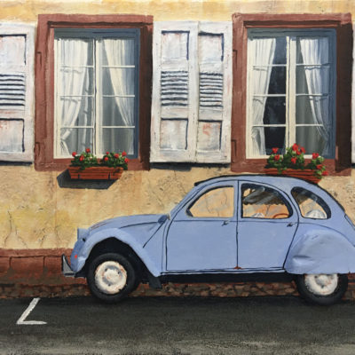 Textured French Villa in Acrylic