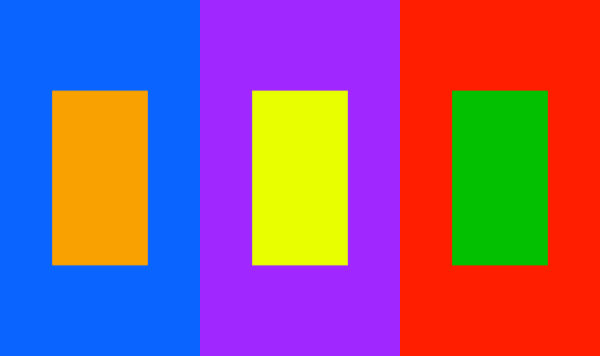 3 complementary colour example blocks 3 complementary colour example blocks