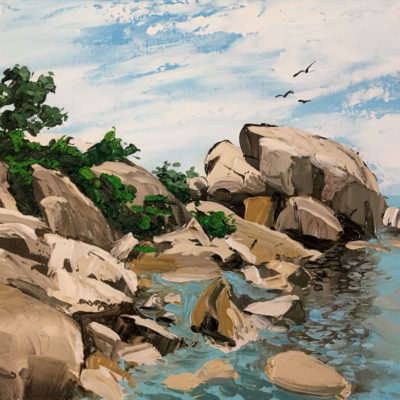 How to Paint Impasto Rocks in Oil