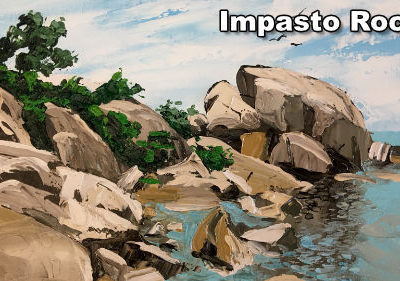 How to Paint Impasto Rocks in Oil