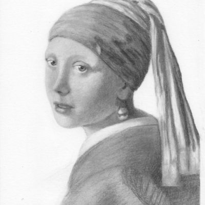 How to Draw Girl with Pearl Earring