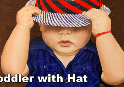 How to Paint a Toddler with Hat