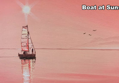 How to Paint a Boat at Sunset