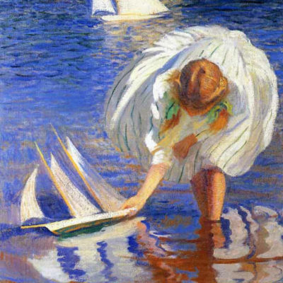 How to Paint Girl with Sailboat