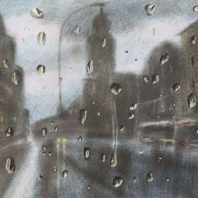 How to Draw Rain on Window