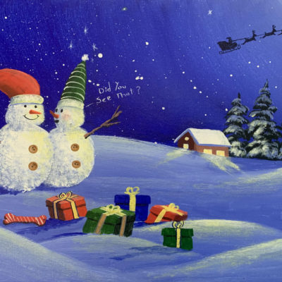 How to Paint a Snowman