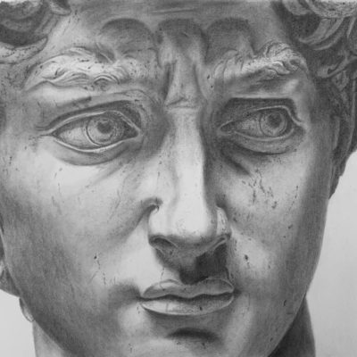 How to Draw Statue of David Portrait