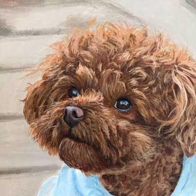 How to Paint Curly Hair Dogs
