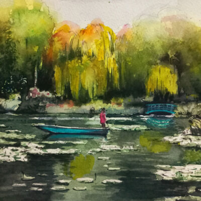 How to Paint Monet's Garden in Watercolor