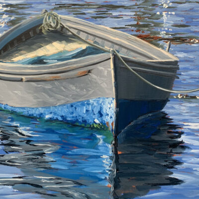 Paint a Moored Boat in Oil