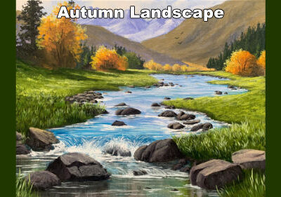Paint an Autumn River Landscape in Acrylic