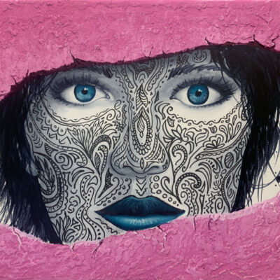 Painting a Portrait with Mandala Tattoo