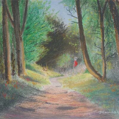 How to Draw Woodland Path in Pastel
